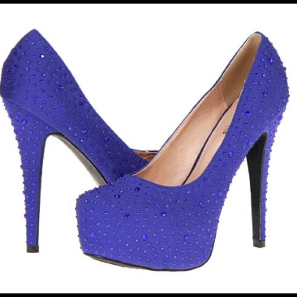 Blue Sparkle Sizzle Heels
